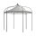 Pavillon MODENA 6-eckig, Stahl schwarz, Plane PVC-beschichtet écru