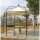 Pavillon MODENA 6-eckig, Stahl schwarz, Plane PVC-beschichtet écru