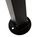 Pavillon VENEZIA 3 x 3 Meter, Stahl schwarz, Plane PVC-beschichtet ECRU