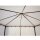 Pavillon VENEZIA 3 x 3 Meter, Stahl schwarz, Plane PVC-beschichtet ECRU