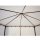 Pavillon VENEZIA 3 x 3 Meter, Stahl schwarz, Plane PVC-beschichtet ECRU
