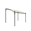 Anbaupavillon MANTOVA 3 x 2,5 Meter, Stahl dunkel, Plane...