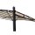 Anbaupavillon MANTOVA 3 x 2,5 Meter, Stahl dunkel, Plane PVC-beschichtet écru