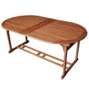 Gartengarnitur LAGO, Eukalyptus-Holz geölt, klappbar, 9 teilig, FSC®-zertifiziert