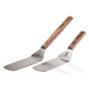 PETROMAX Grill- und Pfannenwender mit Langgriff, Edelstahl/Walnuss Holz
